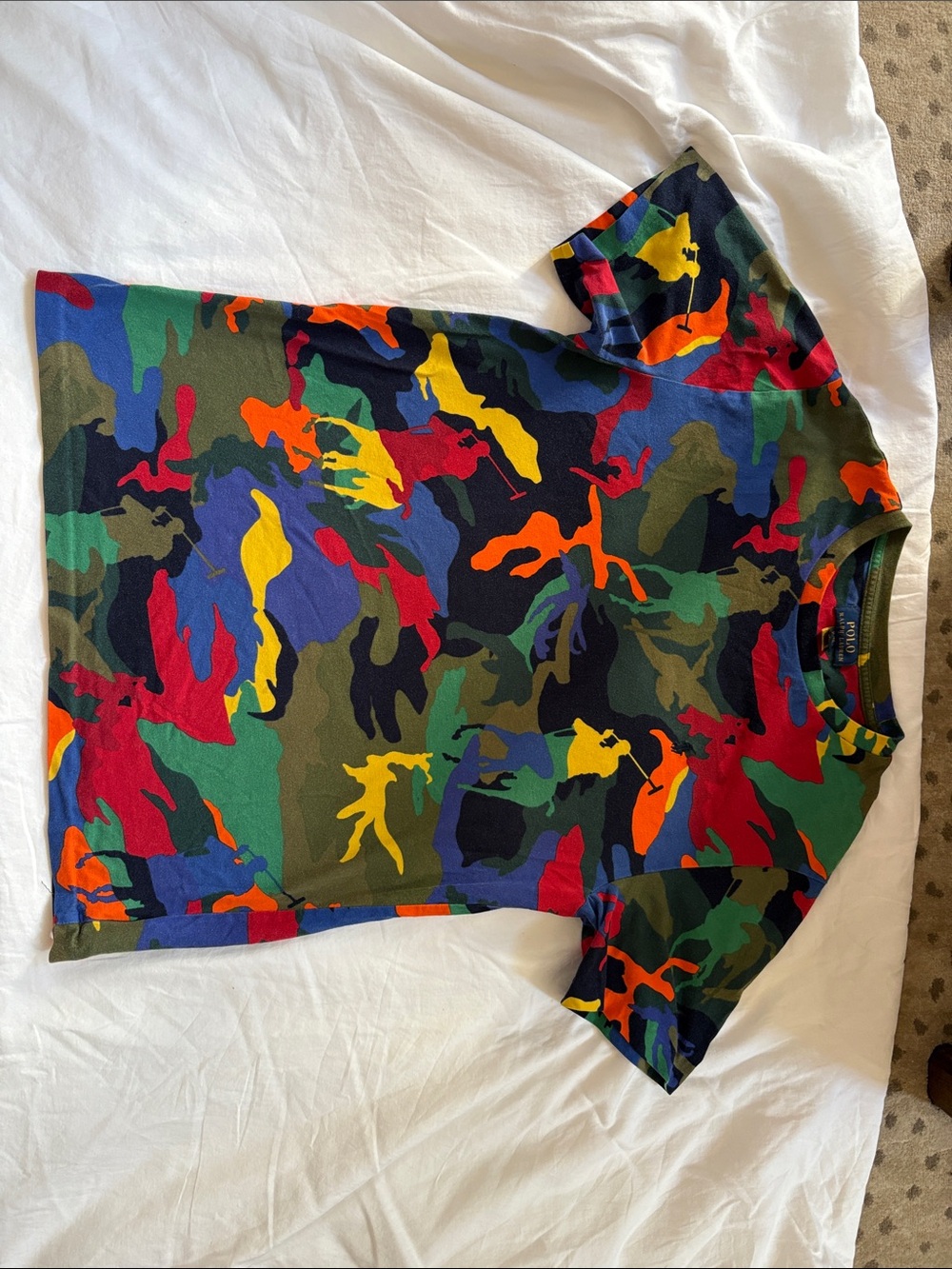 POLO Ralph Lauren camo polo pony t shirt boys XL (18-20)
